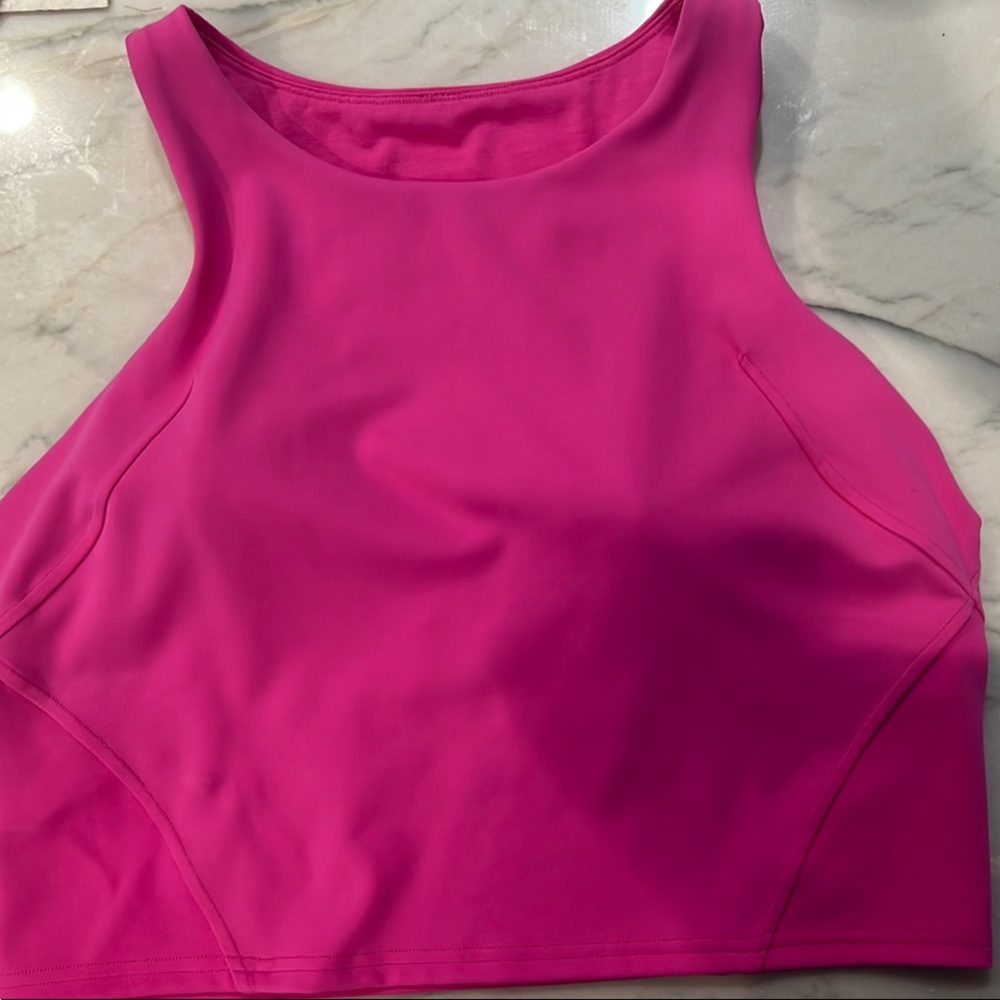 Lululemon Sonic Pink Sleeveless Top Sz12